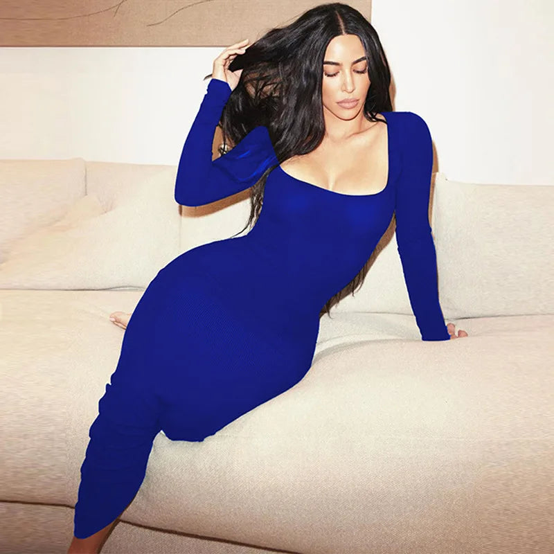 Maxi Dress - Decote Quadrado
