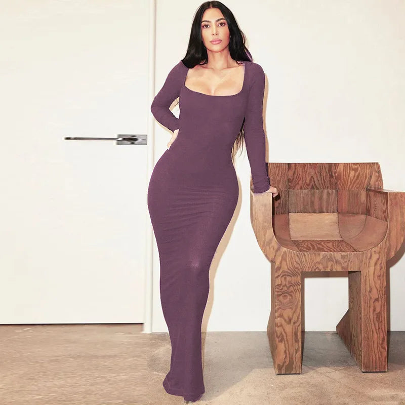 Maxi Dress - Decote Quadrado
